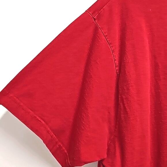 Old Navy Santa HO HO HO Short Sleeve Holiday T-Shirt Red White Mens Size XL - Picture 4 of 5